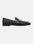 Santoni Loafer in Flecht-Optik n01 black bei Robert Ley