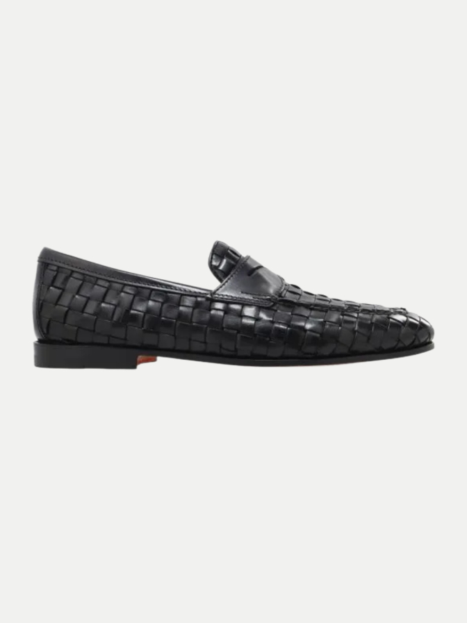 Santoni Loafer in Flecht-Optik bei Robert Ley