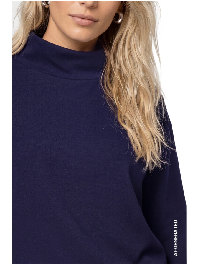 Monari Sweatshirt mit Streifen am Ärmel bei Robert Ley