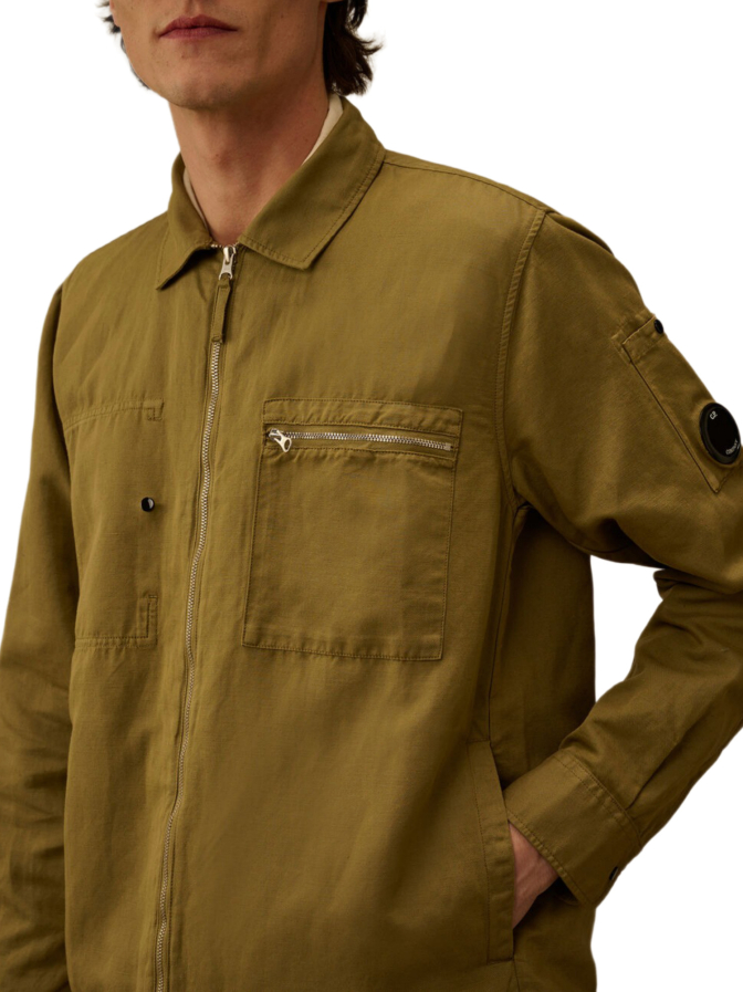 C.P. Company Overshirt aus Baumwoll-Leinen bei Robert Ley