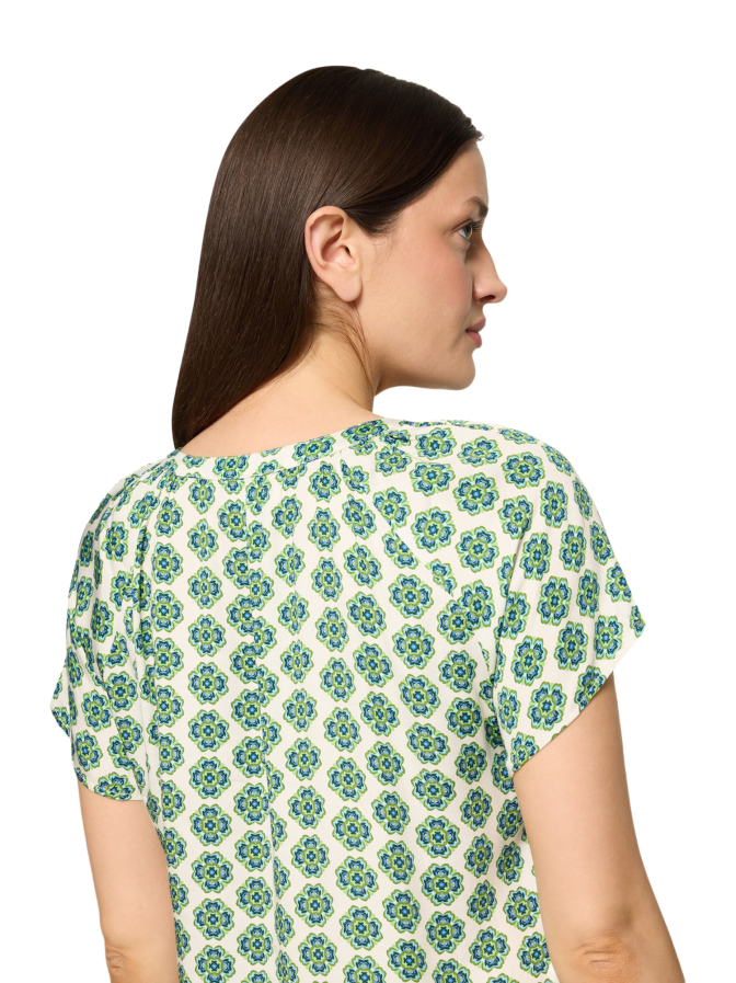 Cartoon Bluse mit Allover-Print bei Robert Ley