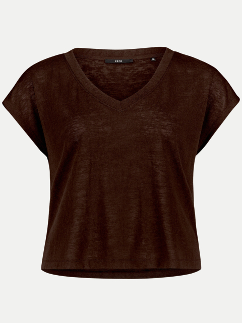 Zero Basic-T-Shirt mit V-Ausschnitt bei Robert Ley
