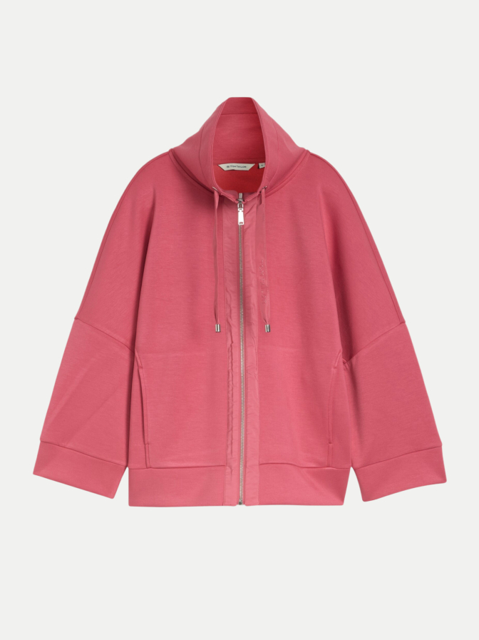 Tom Tailor Casual Boxy-Fit Scuba Sweatjacke bei Robert Ley