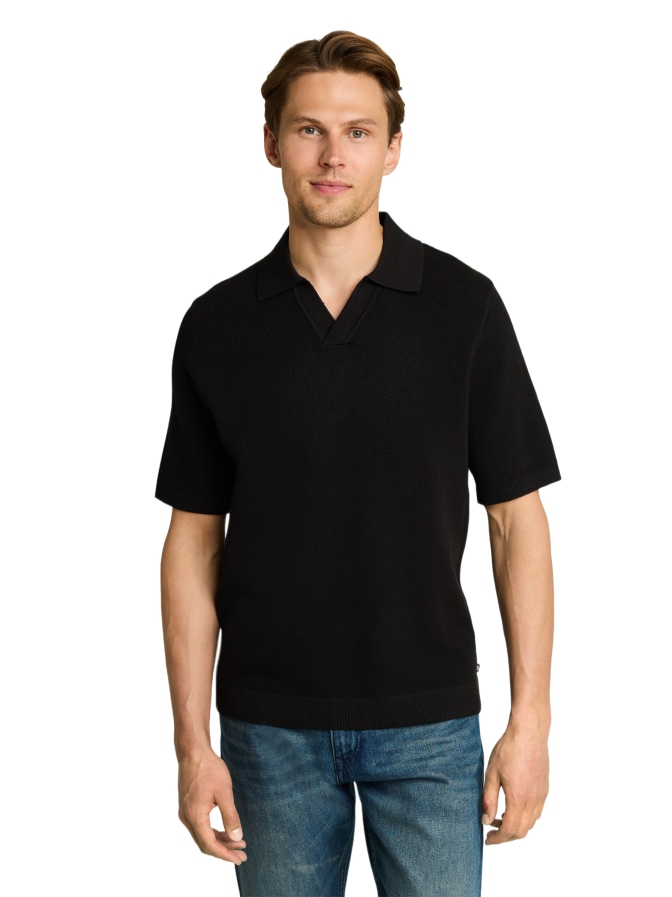 Tom Tailor Denim Poloshirt aus Piqué-Strick bei Robert Ley