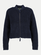 FTC Cashmere Strickjacke aus Baumoll-Kaschmir-Mix 0685 midnight bei Robert Ley