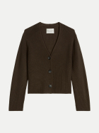 Marc O'Polo Cardigan mit V-Ausschnitt 1366-Mossy Earth bei Robert Ley