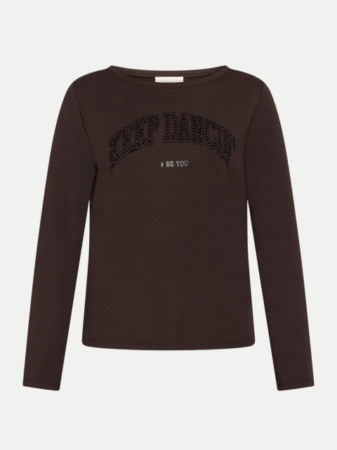 Cartoon Langarmshirt mit Schriftzug bei Robert Ley