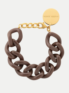 Vanessa Baroni Flat Chain Armband chocolate brown bei Robert Ley