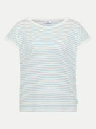 Cecil T-Shirt mit Streifen 27724-crystal mint bei Robert Ley