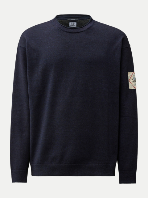C.P. COMPANY Strickpullover mit Logo-Badge bei Robert Ley