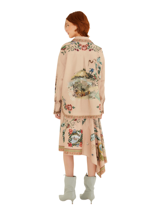 Farm Rio Bluse mit romantischen Allover-Print bei Robert Ley