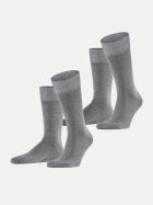 Falke Socken 2er-Pack 3390-light greymel. bei Robert Ley