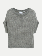 Comma Pullover aus Ajourstrick 93X0-GREY/BLACK bei Robert Ley