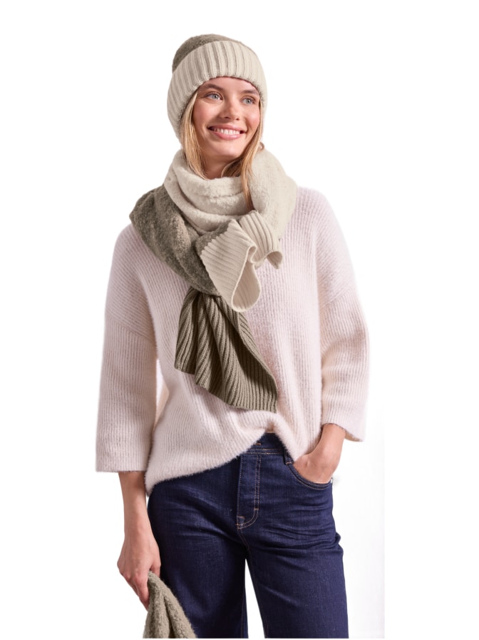 Street One Beanie mit Bouclé-Mix-Set bei Robert Ley