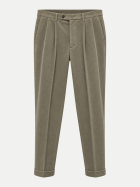 MICHAEL COAL Tapered-Fit Bundfalten-Cordhose argilla bei Robert Ley