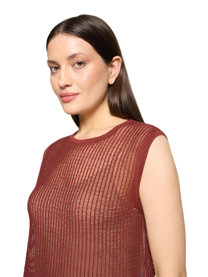 Cartoon Strickpullover ohne Arm bei Robert Ley