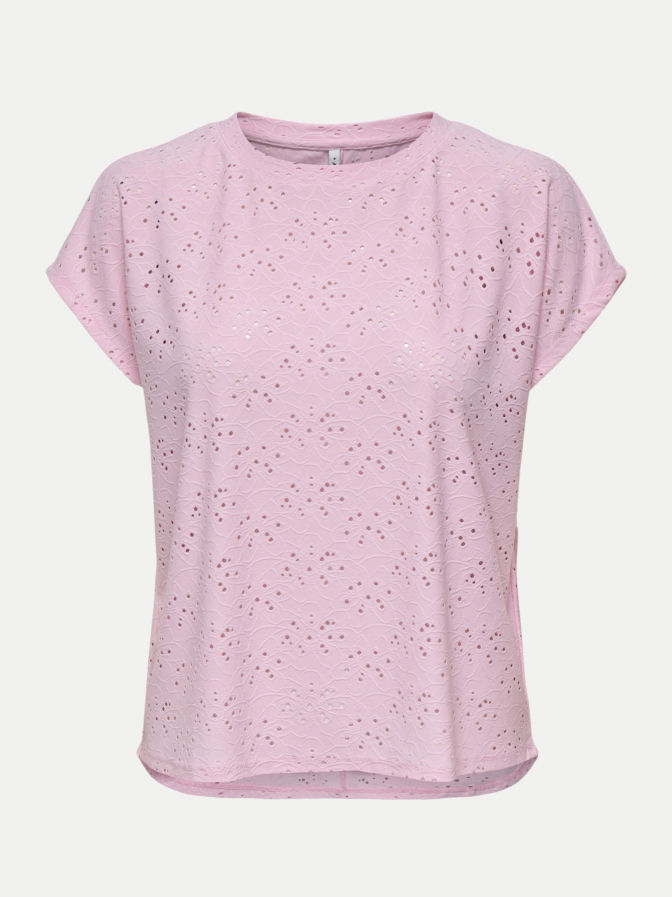 Only T-Shirt Onlsmilla mit Lochstickerei bei Robert Ley