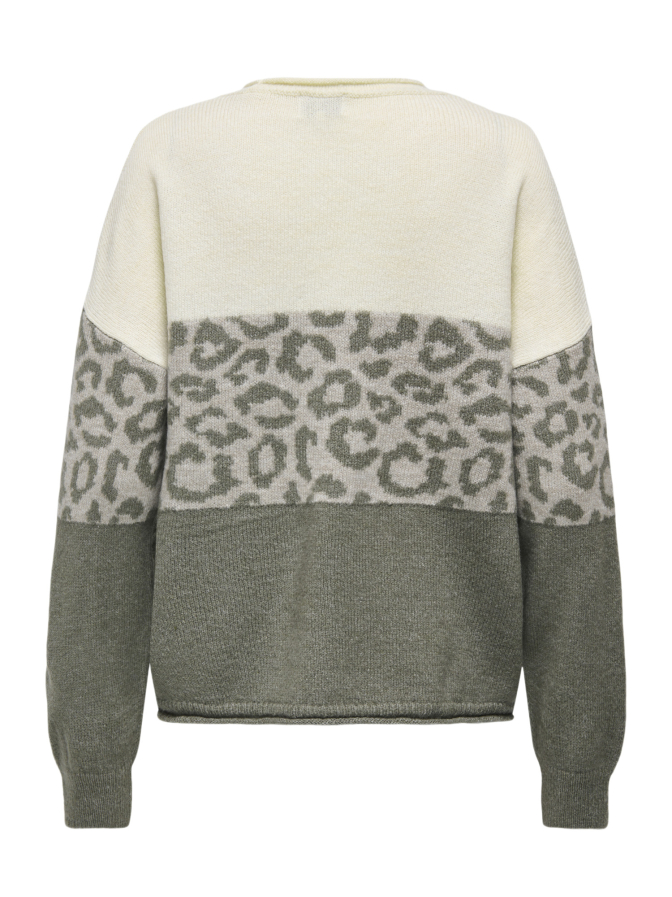 Only Pulover Jade mit Animalprint bei Robert Ley