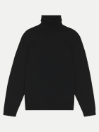 BOSS Black Slim-Fit Rollkragenpullover aus Merinowolle 001-Black bei Robert Ley