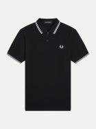 Fred Perry Poloshirt mit Doppelstreifen 350-black bei Robert Ley