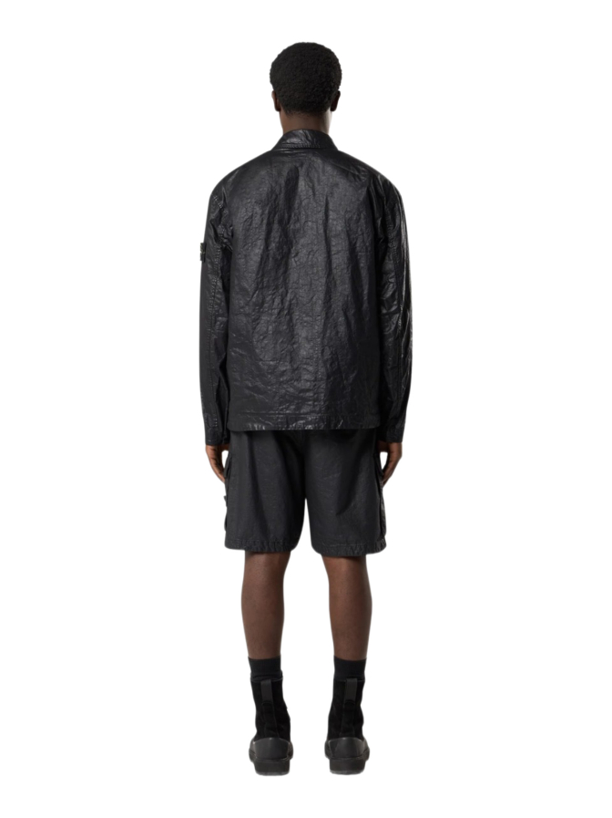 Stone Island Overshirt mit Logo-Badge bei Robert Ley