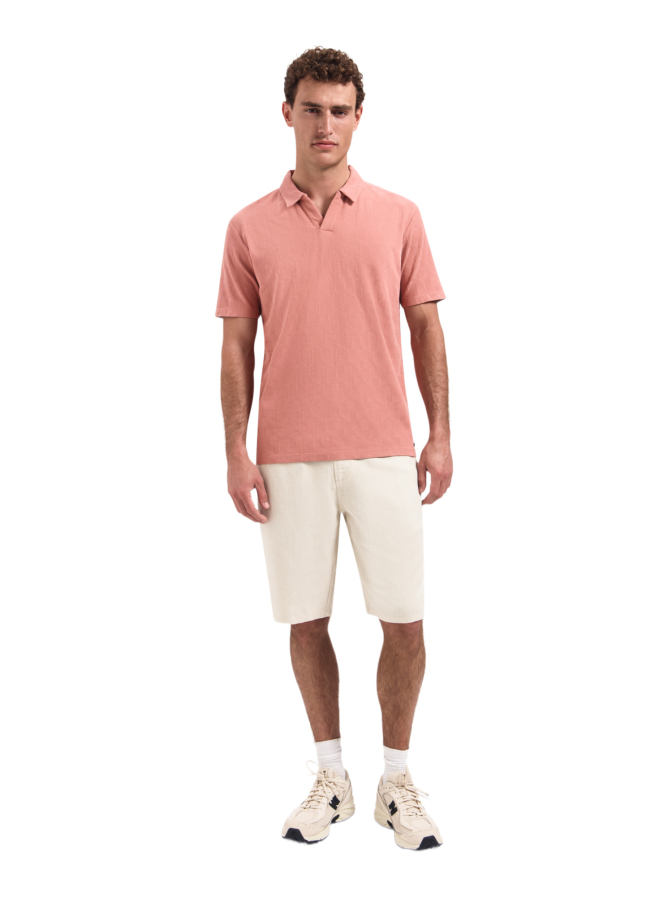 No Excess Polohemd mit Jacquard-Print bei Robert Ley