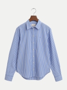 GANT Popeline Bluse mit Streifen 419-PERFECT BLUE bei Robert Ley