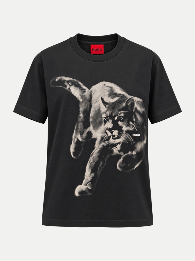 HUGO T.Shirt Daffilo mit Druck bei Robert Ley