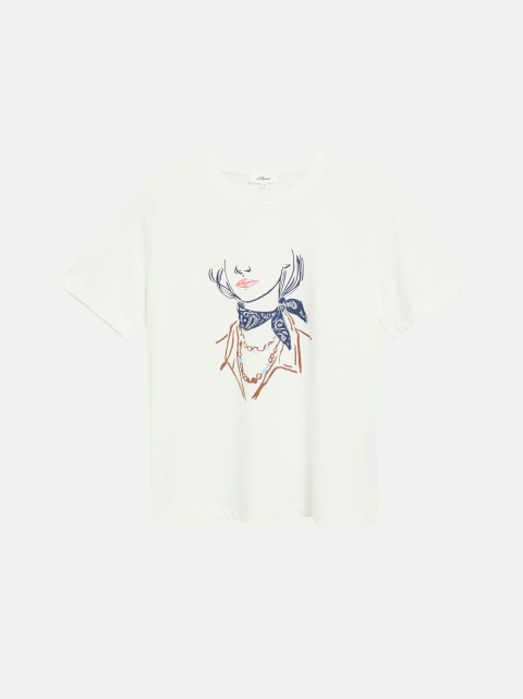 s.Oliver RED LABEL T-Shirt mit Frontprint bei Robert Ley