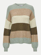 Only Pullover Latia 246415023-Hedge Green/W. Toasted Coconut/Pumi bei Robert Ley