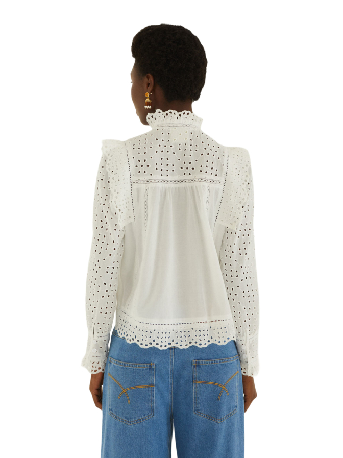 Farm Rio Lochstickerei-Bluse bei Robert Ley