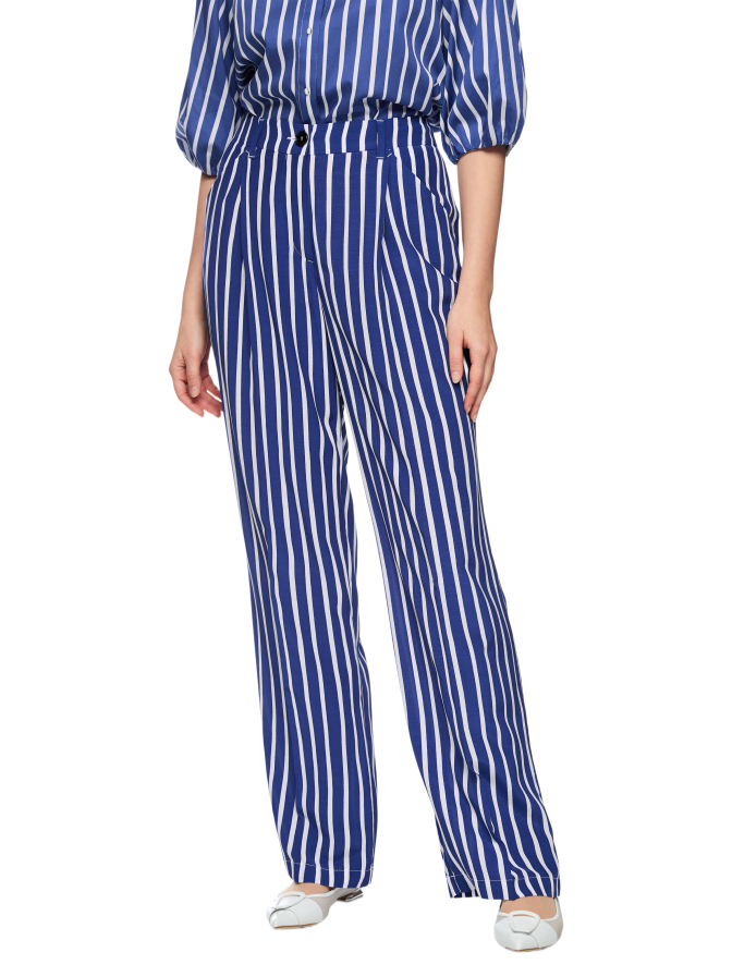Marc Cain Hose WASCO mit Streifenmuster bei Robert Ley