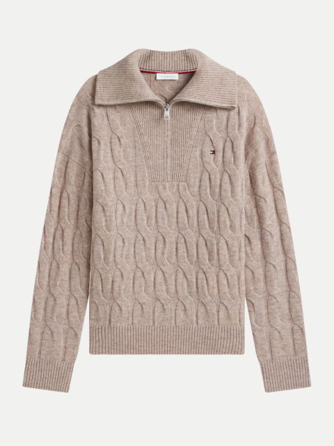 Tommy Hilfiger Wollpullover mit Zopfmuster bei Robert Ley