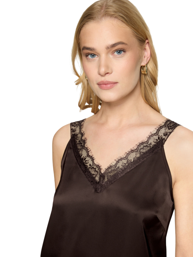 Zero Satintop mit Spitze bei Robert Ley