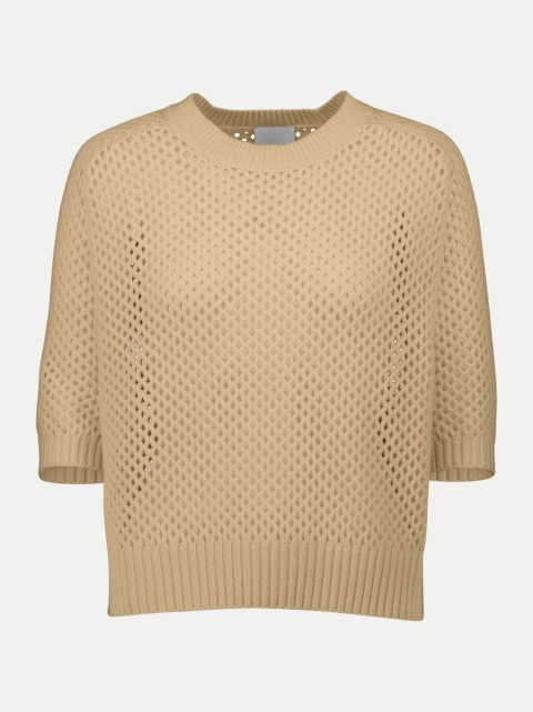 Allude Halbarm-Strickpullover aus Woll-Kaschmir-Mix bei Robert Ley