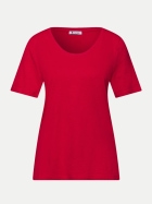Street One T-Shirt 17504-salsa red bei Robert Ley