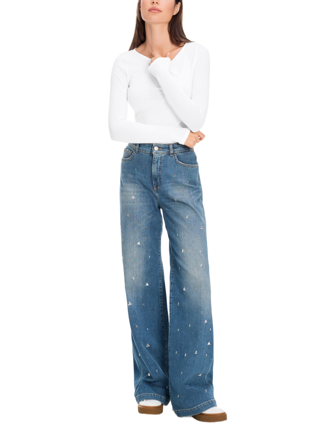 Marc Cain Longsleeve aus Material-Mix bei Robert Ley