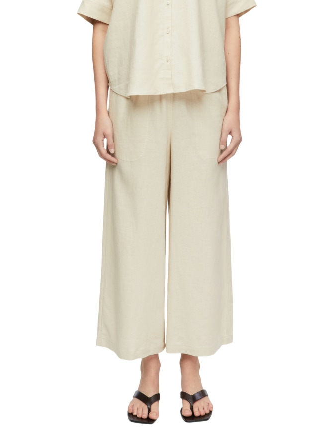 Comma Wide-Leg Hose aus Leinen-Mix bei Robert Ley