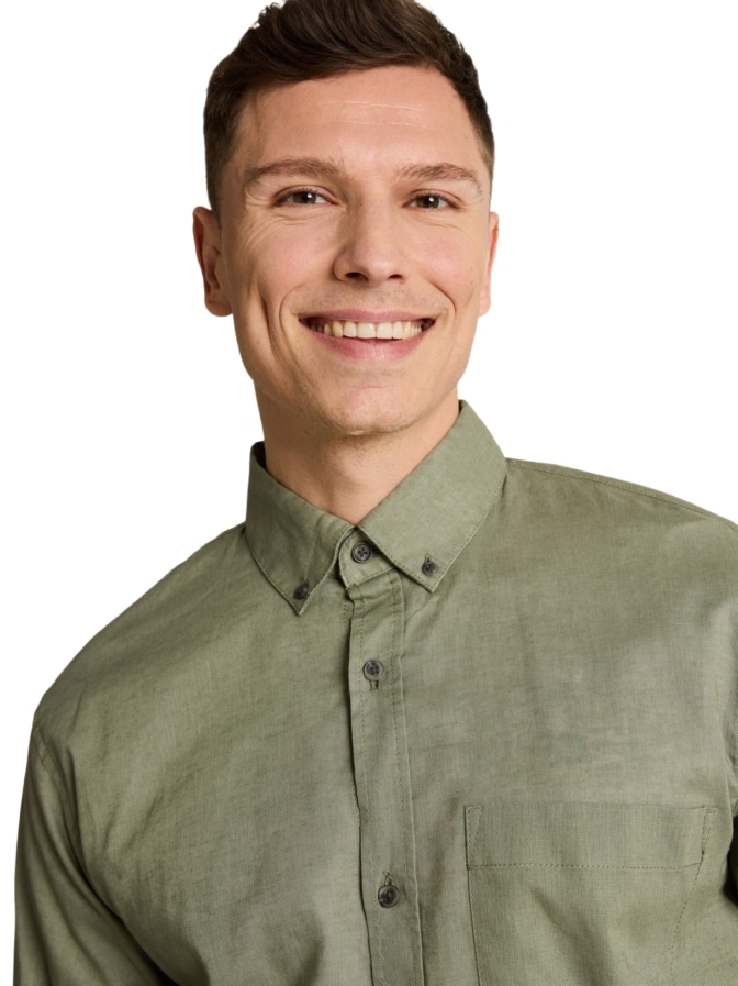Tom Tailor Denim Leinenhemd mit Langarm bei Robert Ley