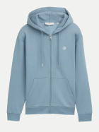 Tom Tailor Denim Hoodie Sweatjacke mit Logo-Print 30118-citadel blue bei Robert Ley