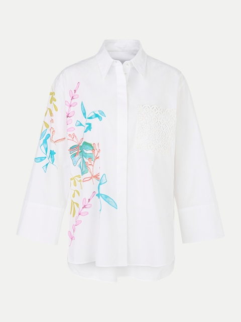MARC CAIN Bluse mit Flower-Print bei Robert Ley