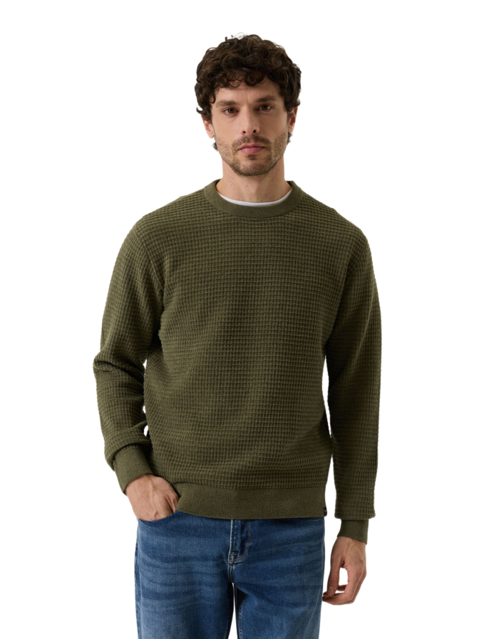 Garcia Pullover mit Waffelstruktur bei Robert Ley