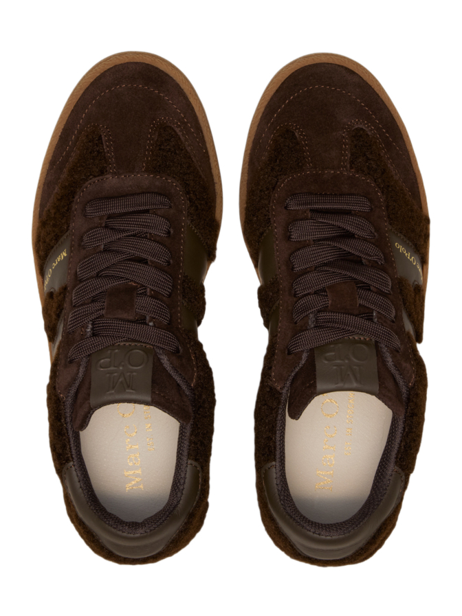 Marc O'Polo Sneakers aus Leder und Teddyfell bei Robert Ley