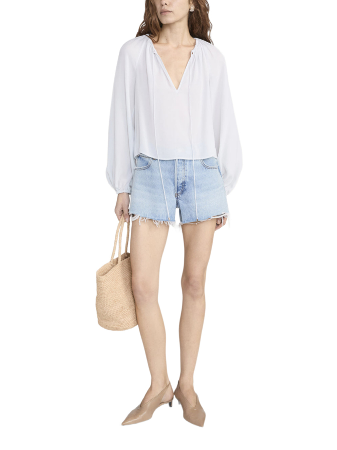 Frame Seidenbluse im Ballon-Stil bei Robert Ley