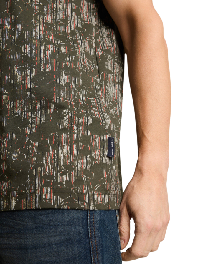 Tom Tailor Casual allover printed t-shirt bei Robert Ley