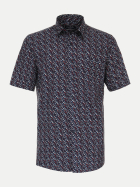 CASAMODA Freizeithemd mit alloverprint 101-101 blau bei Robert Ley