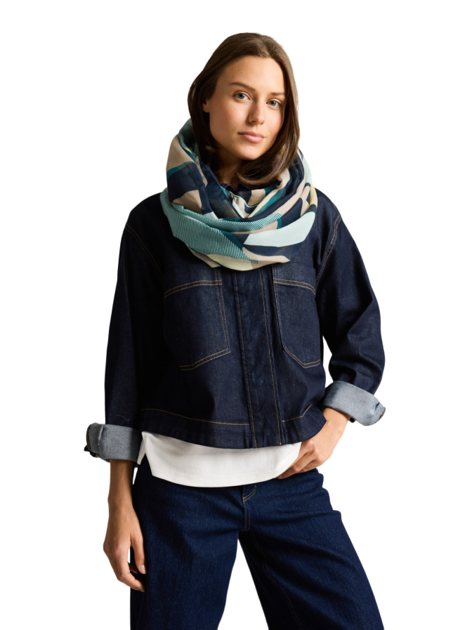 Tom Tailor Casual Loopschal mit Muster bei Robert Ley
