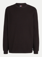 Tommy Jeans Langarmshirt in Waffelstrick BDS-BLACK bei Robert Ley