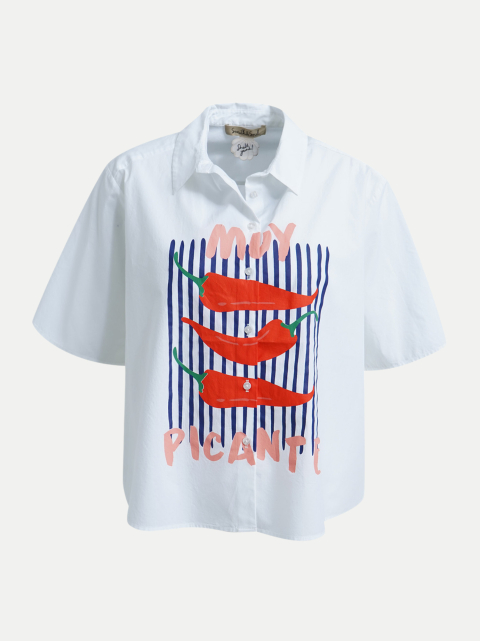 Smith & Soul Kurzarmbluse mit Print bei Robert Ley