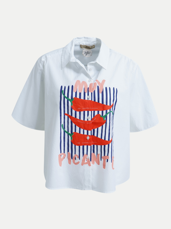 Smith & Soul Kurzarmbluse mit Print bei Robert Ley